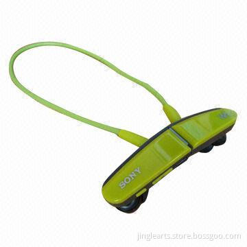 TF Card Sports MP3 Player, Rechargeable Li-ion battery, Continuously 4 Hours Working